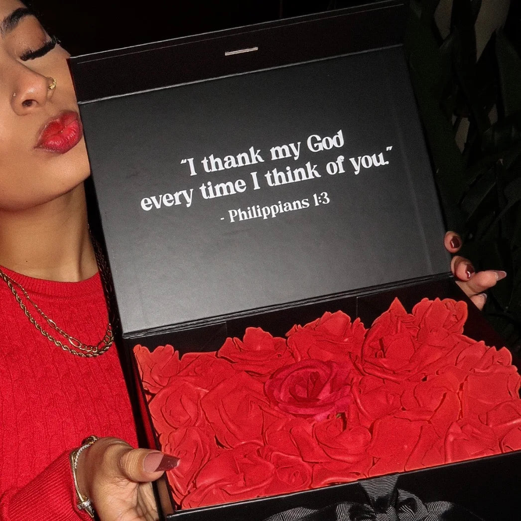 RedeemedRose™ Scripture Gift Box (w/ Roses)